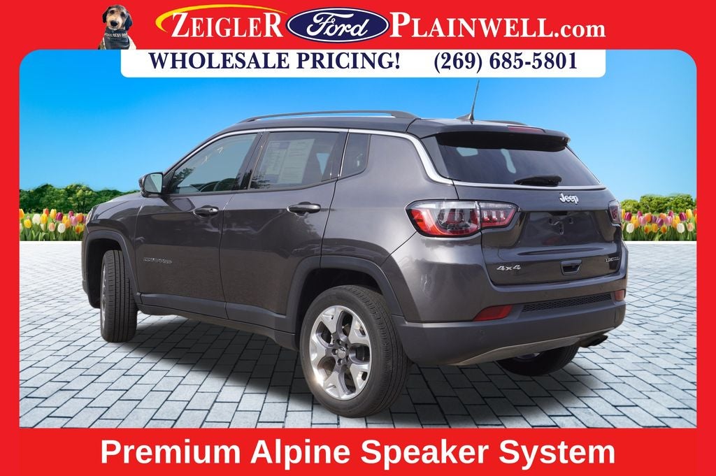 2021 Jeep Compass Limited 4x4 Leather Power Moonroof