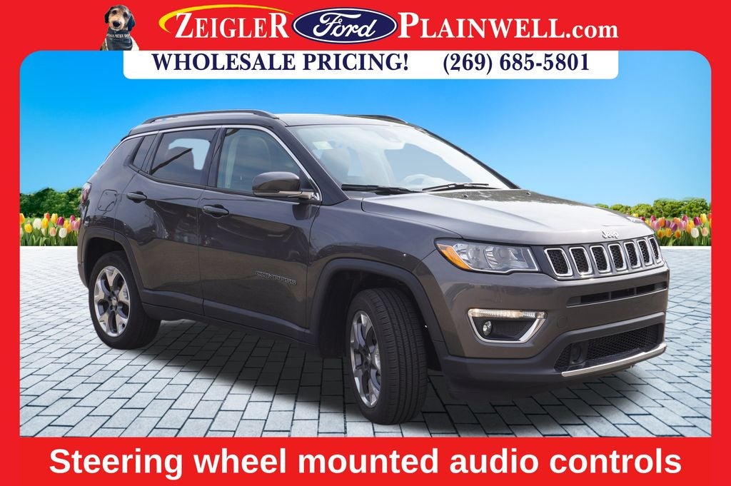 2021 Jeep Compass Limited 4x4 Leather Power Moonroof
