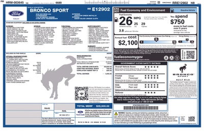 2024 Ford Bronco Sport Big Bend POWER MOONROOF NAVIGATION CO PILOT 360 CONVENIENCE