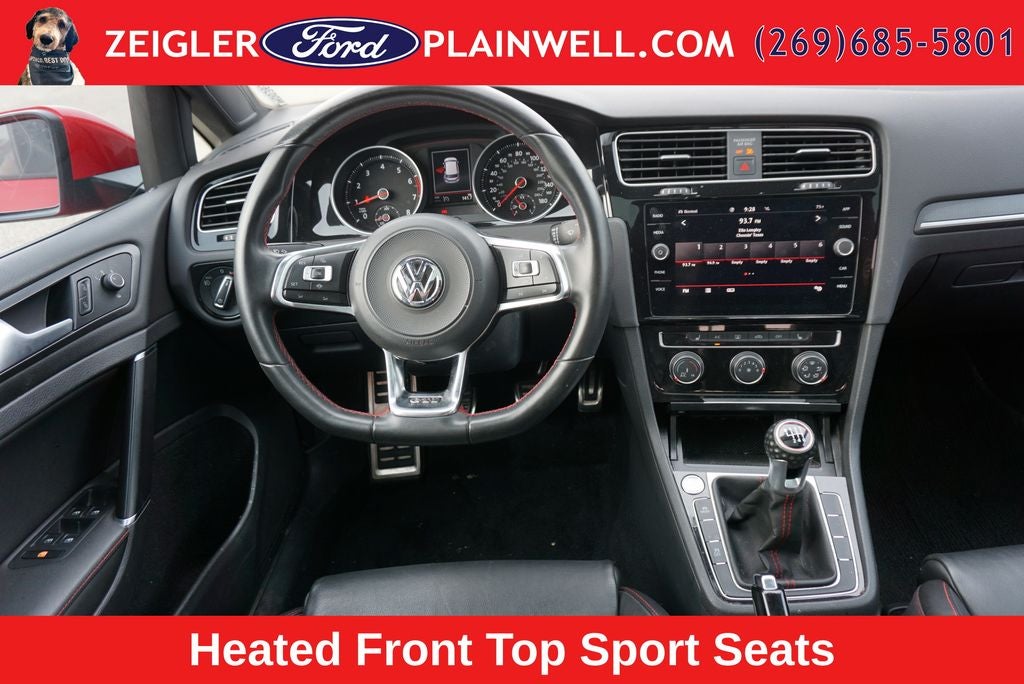 2020 Volkswagen Golf GTI 2.0T SE GTI Hatchback Panoramic Roof Leather 6 Speed Manua