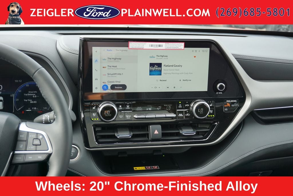 2026 Toyota Highlander Hybrid Limited POWER MOONROOF NAV HEATED LEATHER 20's