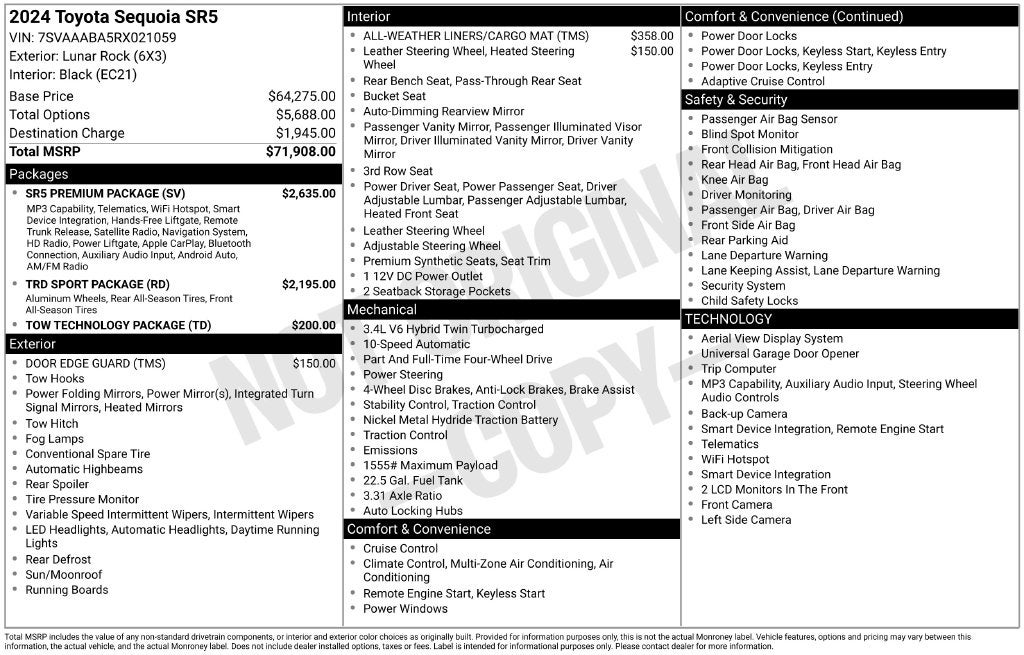 2024 Toyota Sequoia SR5