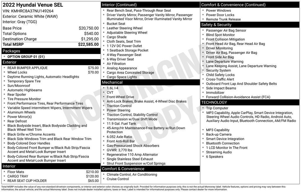 2022 Hyundai Venue SEL
