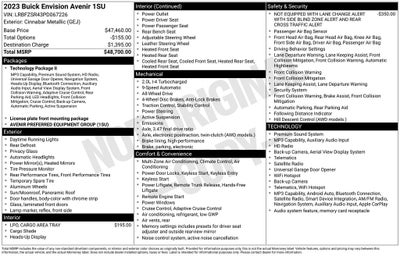 2023 Buick Envision Avenir