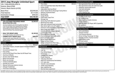 2013 Jeep Wrangler Unlimited Sport