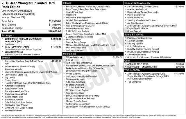 2015 Jeep Wrangler Unlimited Rubicon