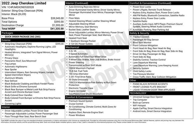 2022 Jeep Cherokee Limited