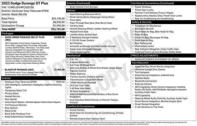 2023 Dodge Durango GT Plus