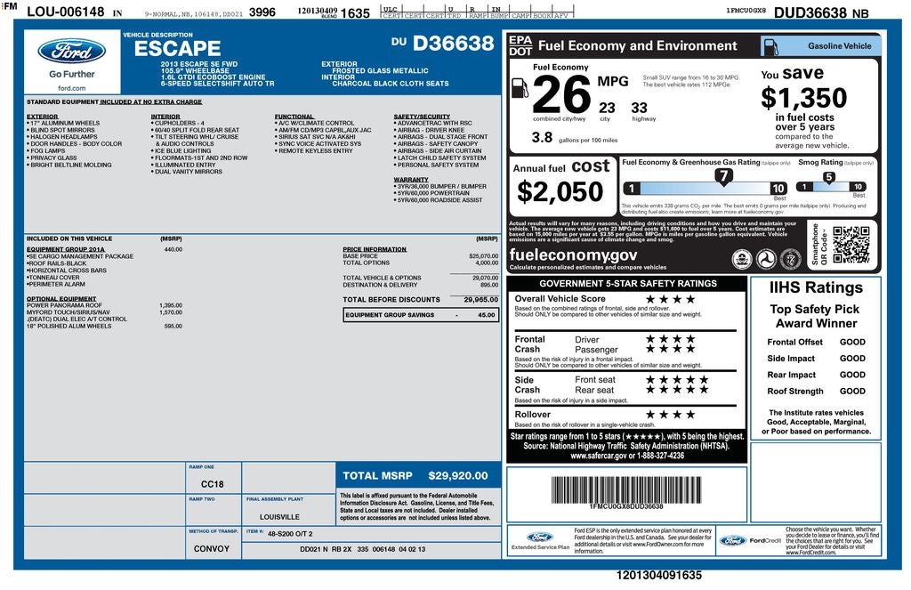 2013 Ford Escape SE