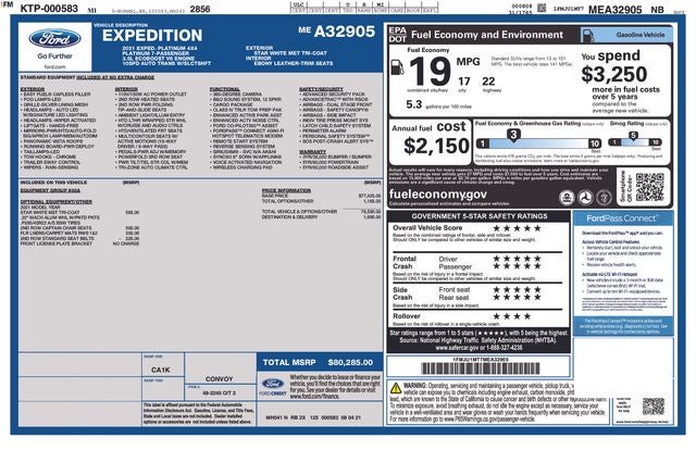 2021 Ford Expedition Platinum