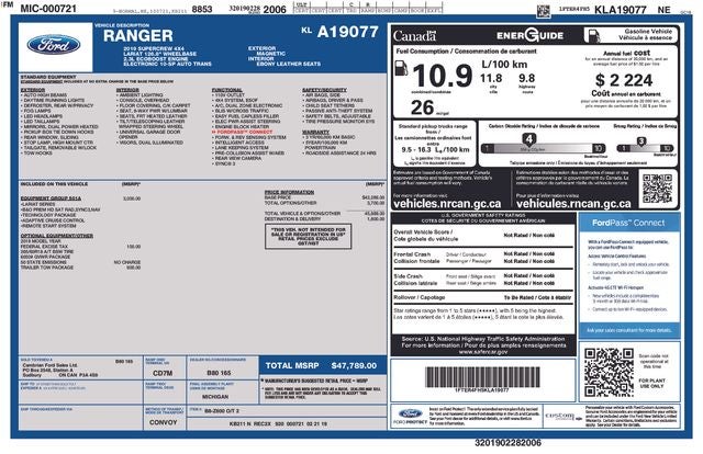 2019 Ford Ranger Base