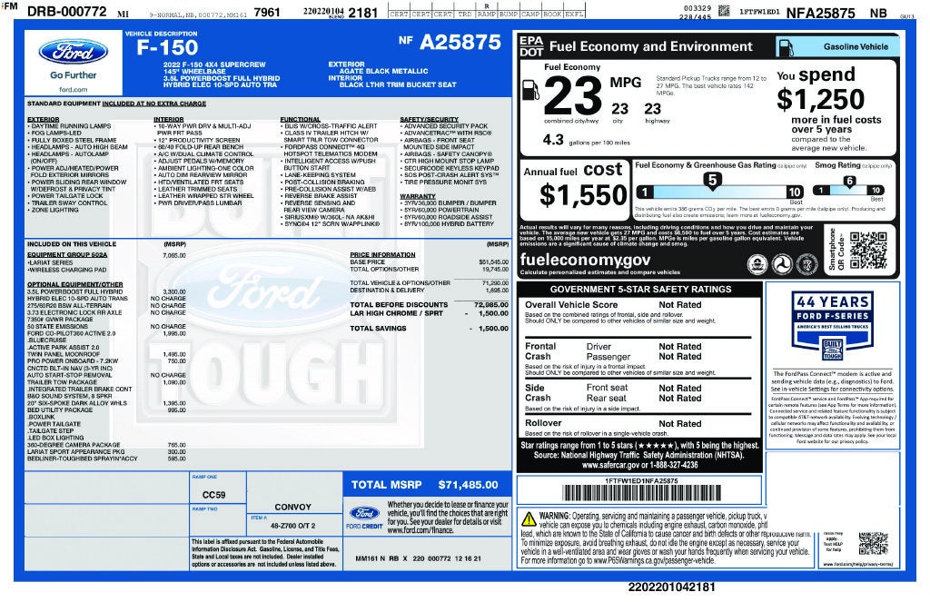 2022 Ford F-150 Lariat