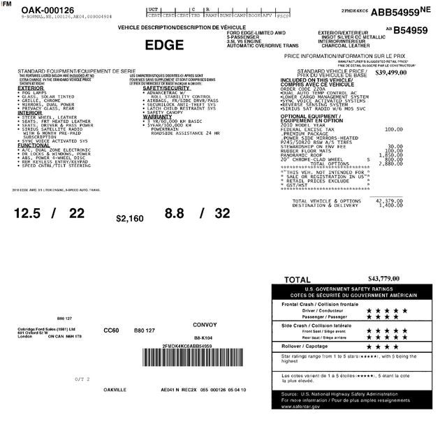 2010 Ford Edge Limited