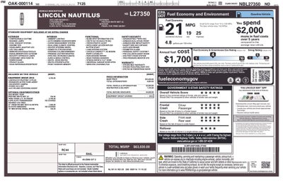 2022 Lincoln Nautilus Reserve