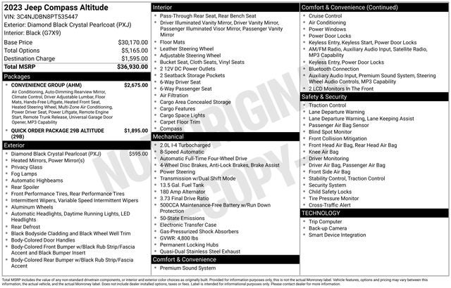 2023 Jeep Compass Altitude