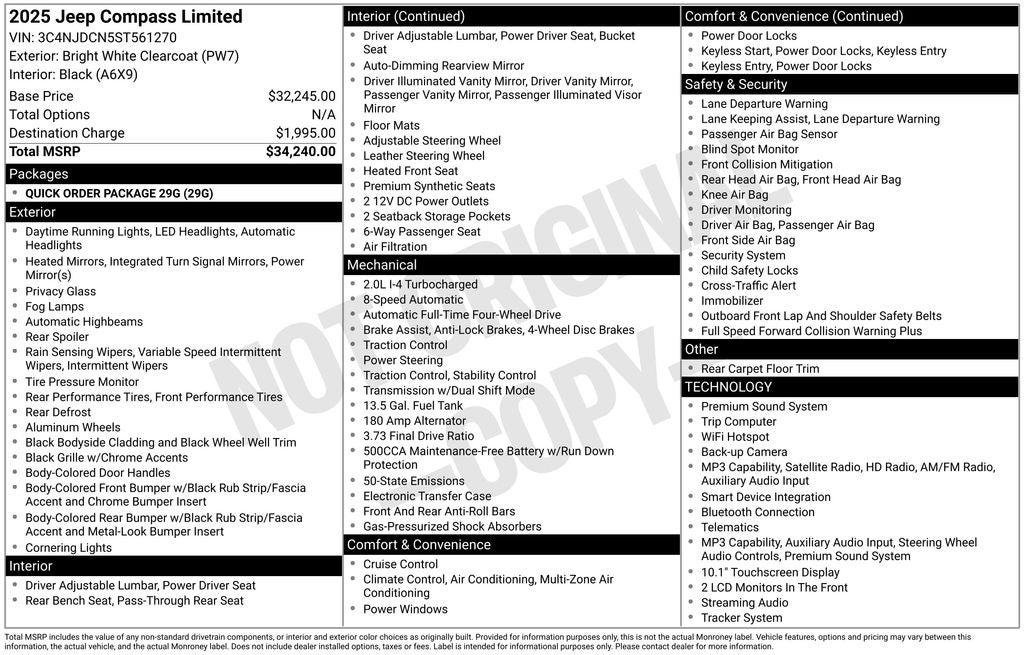 2025 Jeep Compass Limited