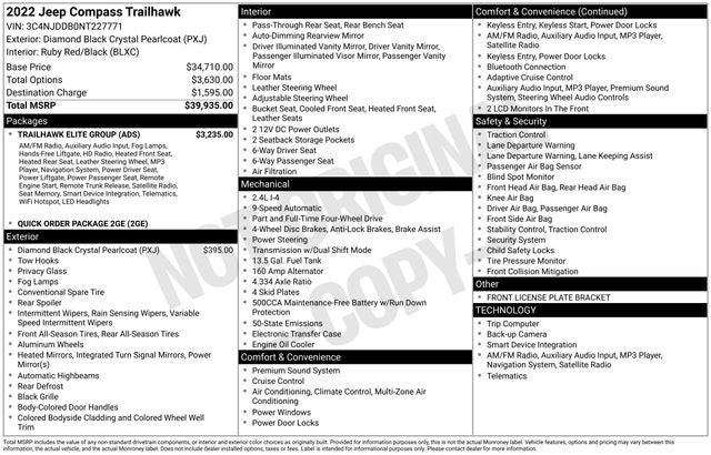 2022 Jeep Compass Trailhawk