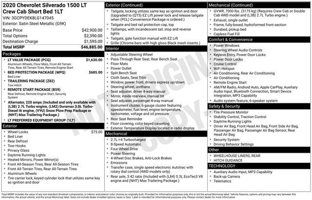 2020 Chevrolet Silverado 1500 LT