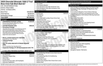 2025 Chevrolet Silverado 1500 LT Trail Boss
