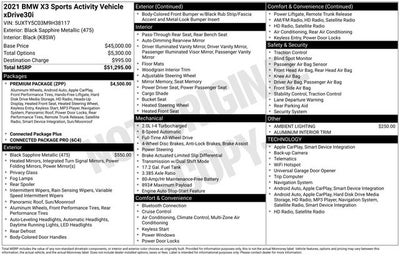 2021 BMW X3 xDrive30i