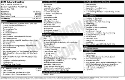 2025 Subaru Crosstrek Base