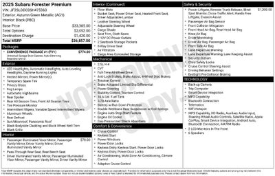 2025 Subaru Forester Premium