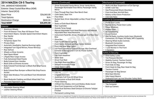 2014 Mazda Mazda CX-5 Touring