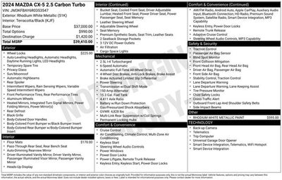 2024 Mazda Mazda CX-5 2.5 Carbon Turbo