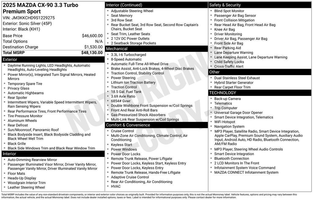 2025 Mazda Mazda CX-90 3.3 Turbo Premium