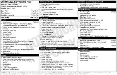 2023 Mazda Mazda CX-9 Touring Plus