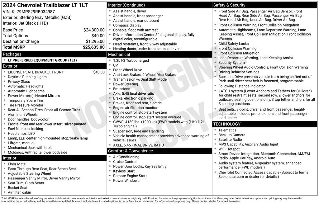 2024 Chevrolet TrailBlazer LT