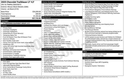 2025 Chevrolet TrailBlazer LT